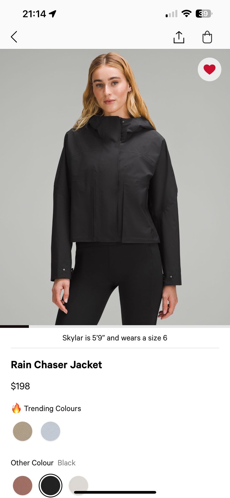 Lululemon Rain Chaser Jacket ( Brand New)