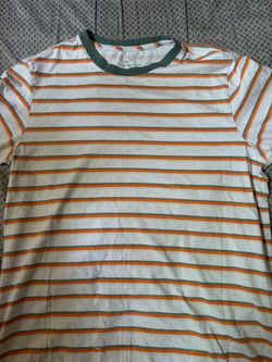 Nike Striped V-Neck T-Shirt