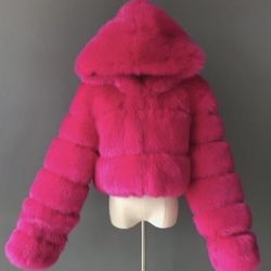 Faux Fur Furry Coat 