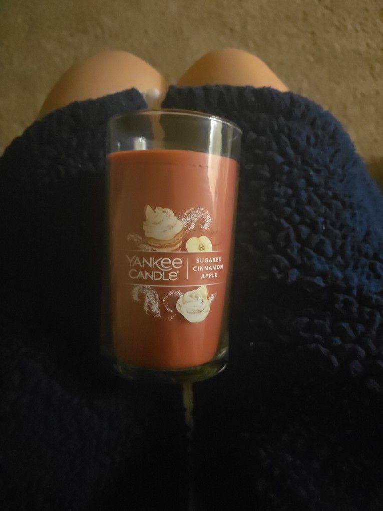 Burned One Time Yankee Candle