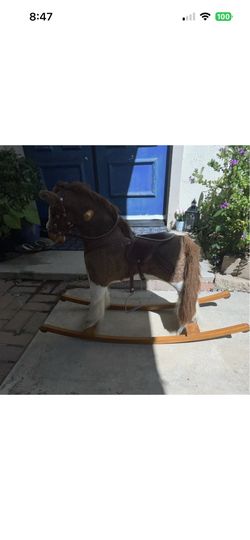 Children's Plush Rocking Horse