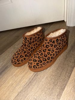 Cheetah print boots
