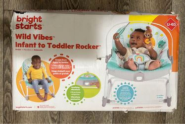 Bright Starts Wild Vibes Infant to Toddler Rocker
