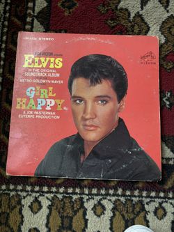 Elvis Girl Happy Vintage Vinyl LP 1965 RCA Victor Record LSP-3338