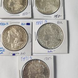 Morgan Silver Dollars  S Mint 