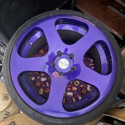Rotiform 19” Purple Wheels – 5 Lug – Stance Setup