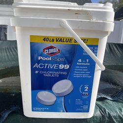 Clorox Pool Chlorine Tablet 40lb Cintainer