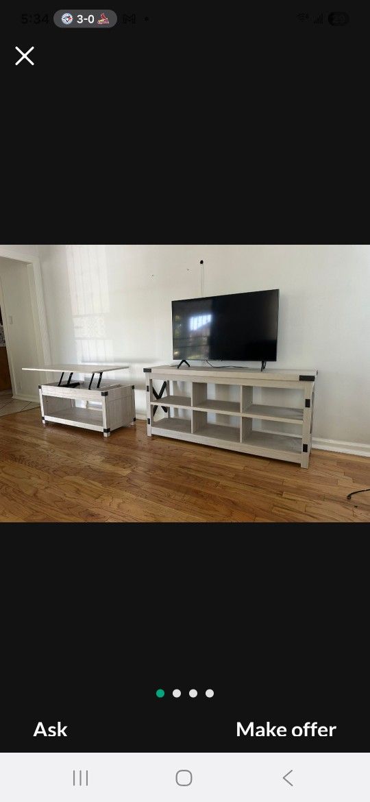 Console Shelf And Center Table