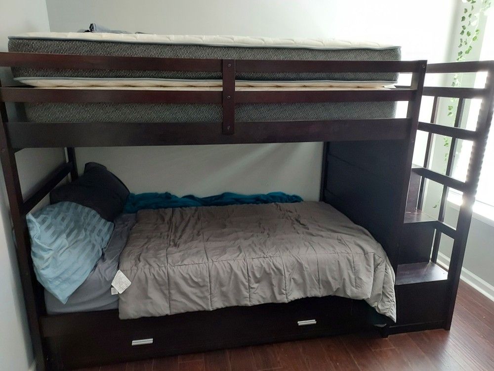 Bunk Bed Trundle With Drawers In The Stairs!