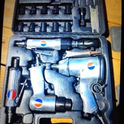 Air Tools With Sockets And Chisels And Stuff
