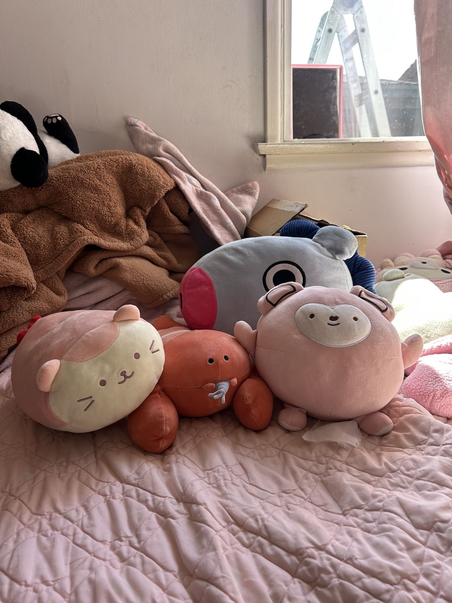 Lot of plushies (anime, bt21)