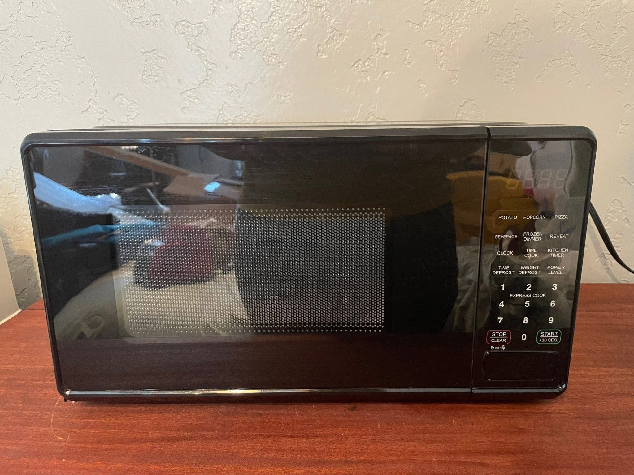 Walmart Brand Black Microwave