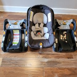 Key Fit 30 car seat and two bases