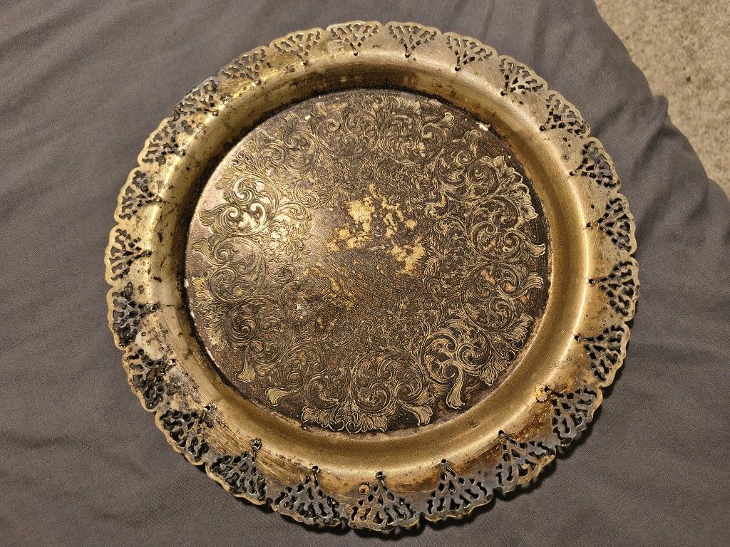 Antique Silverplated Platter Trays