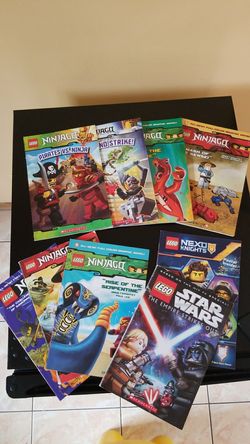 Lego books: ninjago, star wars, nexo knights