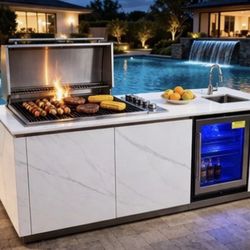 Brand new bbq island