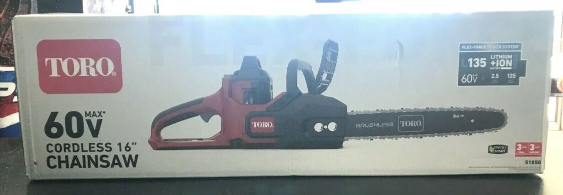 TORO Flex-Force 16 in 60-Volt Max Lithium-Ion Battery Electric Cordless Chainsaw