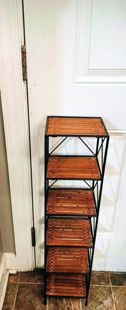 Stand Wood & Metal Home Decor