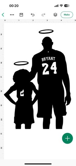 Kobe & Gigi sticker/decal/iron on