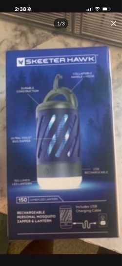 NIB MOSQUITOS ZAPPER LANTERN USB CHARGING