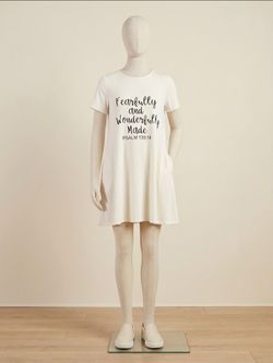 Fearfully and Wonderfully Made Graphic T-Shirt Dress