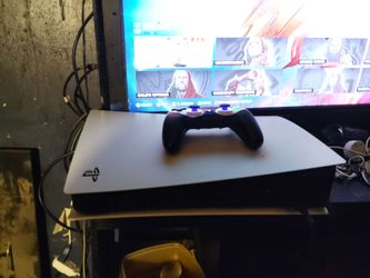 PS5 with one controller