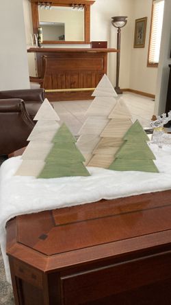 Wooden Christmas Trees 