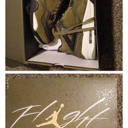 Olive Green Jordan 4s Size 10