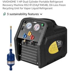 1hp Refrigerant Recovery Machine. 