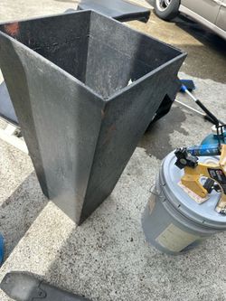 Large Black Planter / Storage Bin