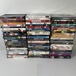 Large Lot Of 74 DVDs Mix genres