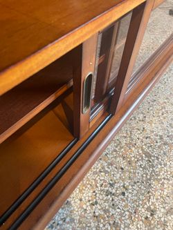 47"W pending Wood TV Media Stand 24.5"H 🚚 extra Mueble de TV de madera de 47 pulgadas