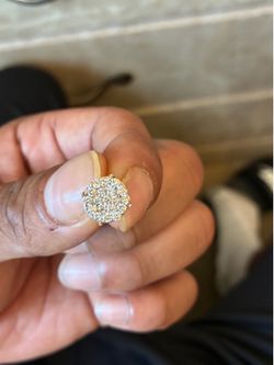 10k gold 1ct diamond earring
