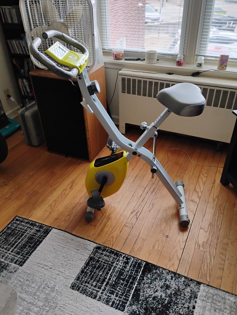 Exercise Bike Easy To Put Away In Your House Or Apartment Newly Used Kept In Good Condition