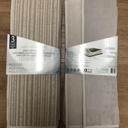 3 Piece Set Dish Drying Mats, 2 Colors, New $12 Each