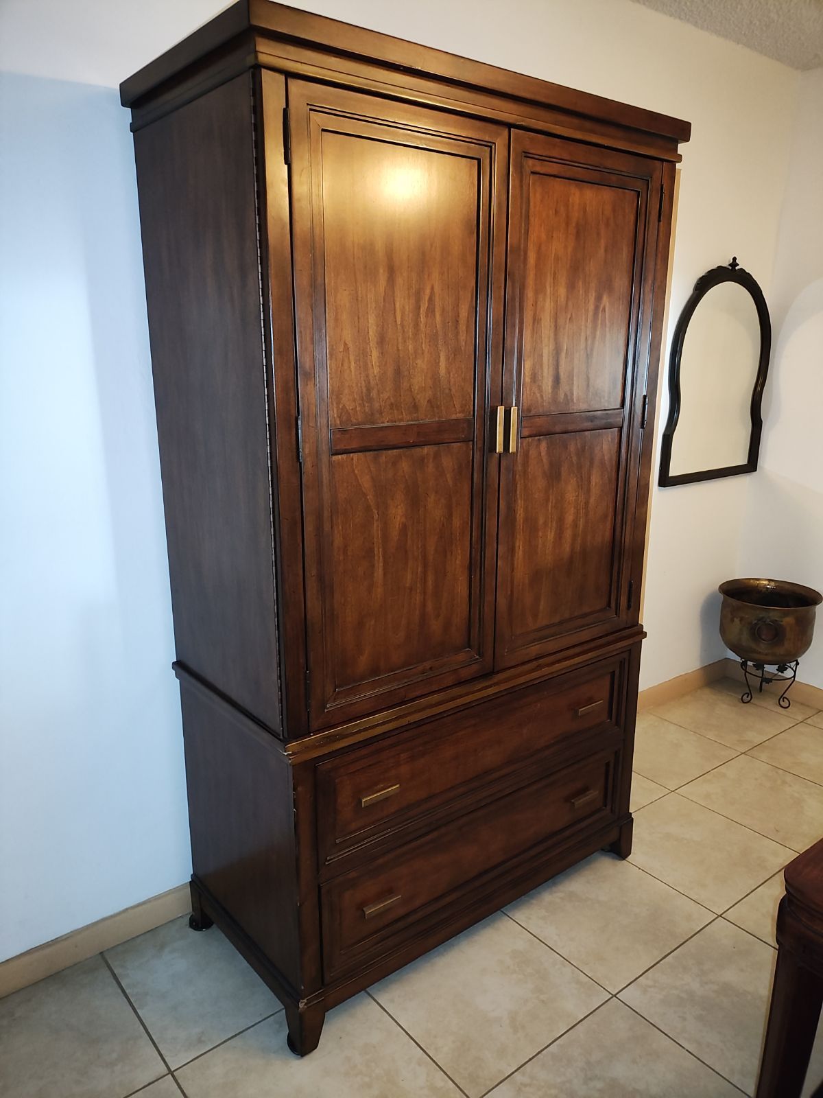 Solid Wood Armoire Closet - 79”H x 49”