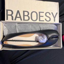 Black Tabbi Ballerina Flats