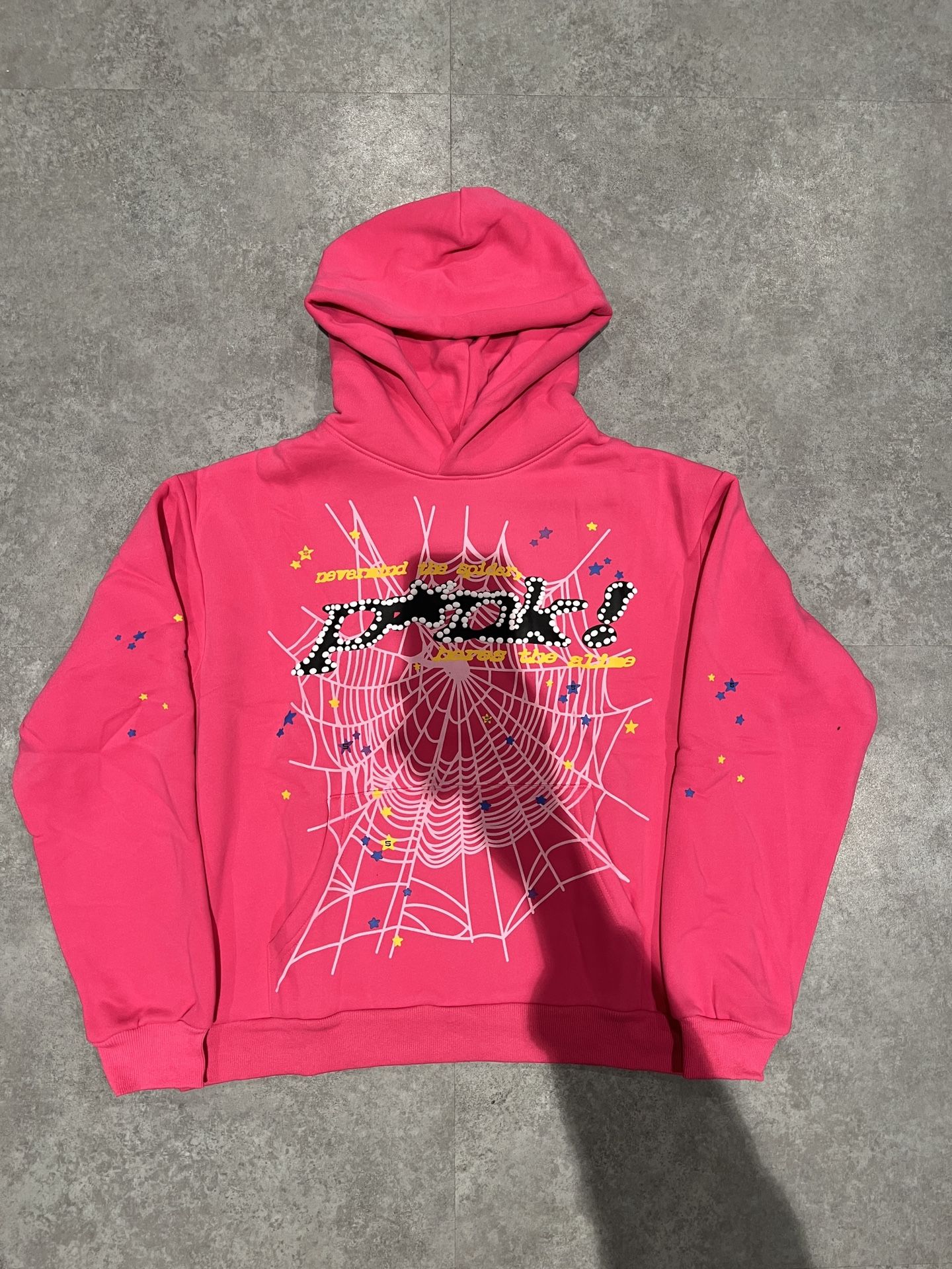 Pink spider hoodie