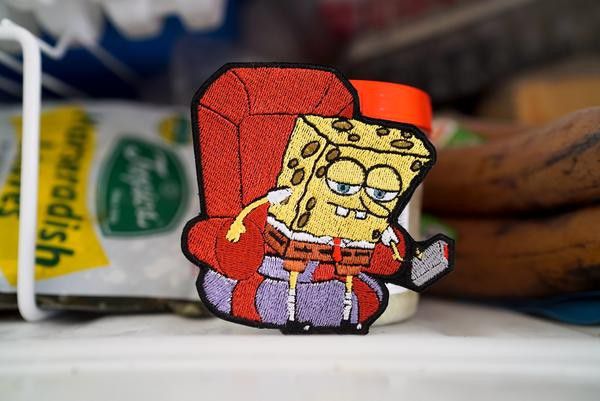 SpongeBob Ight Imma Head Out Meme Embroidered Patch