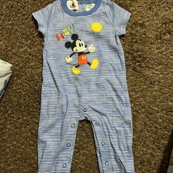 Mickey pants romper baby boy 6-9 months