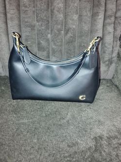 Coach Black Leather Shoulder Bag