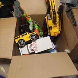 Both Boxes Filled With Toys 