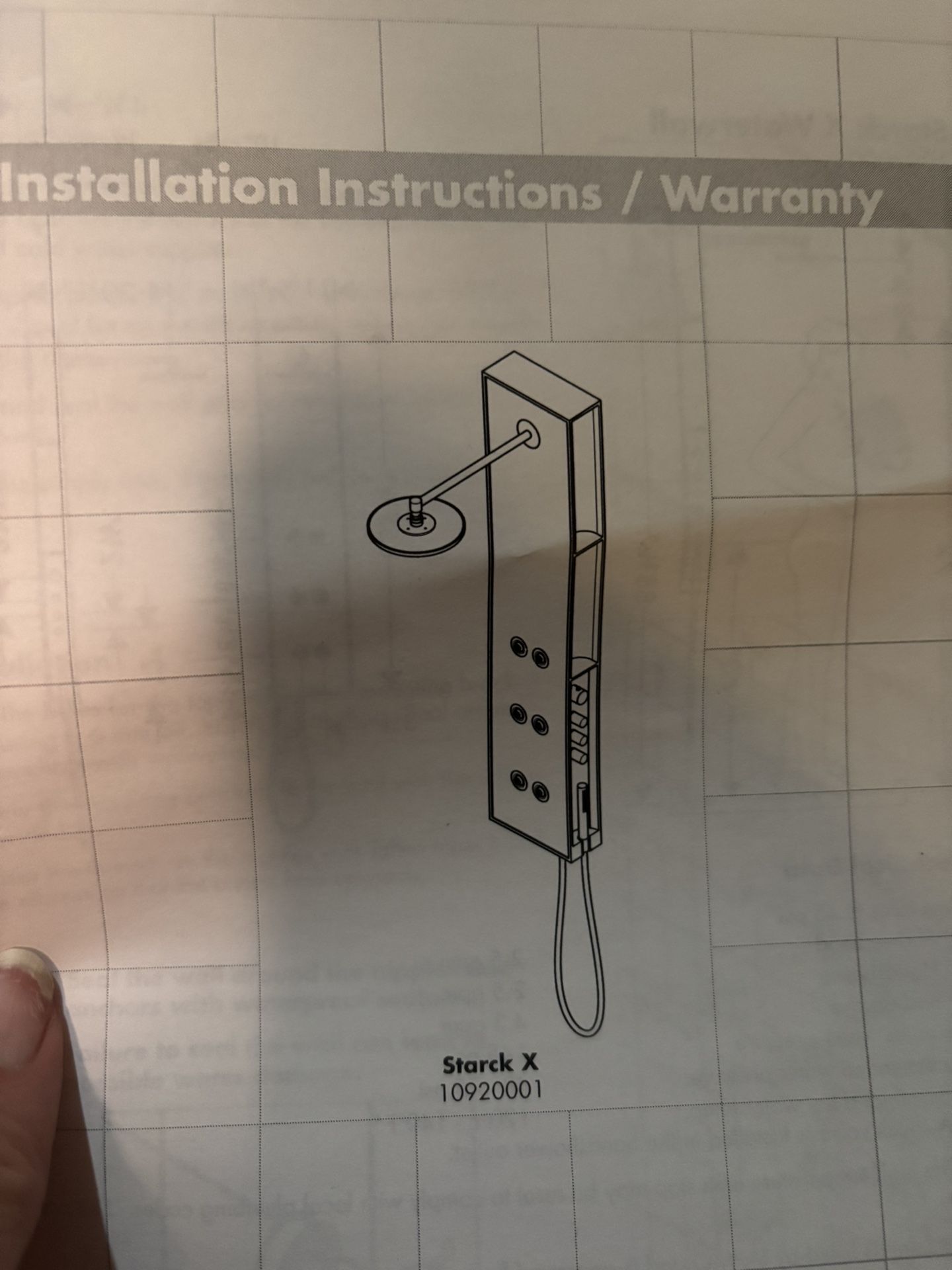 Luxury Waterfall Shower New In Box