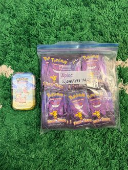 Pokemon PIKACHU Tin and Trick or Trade Packs