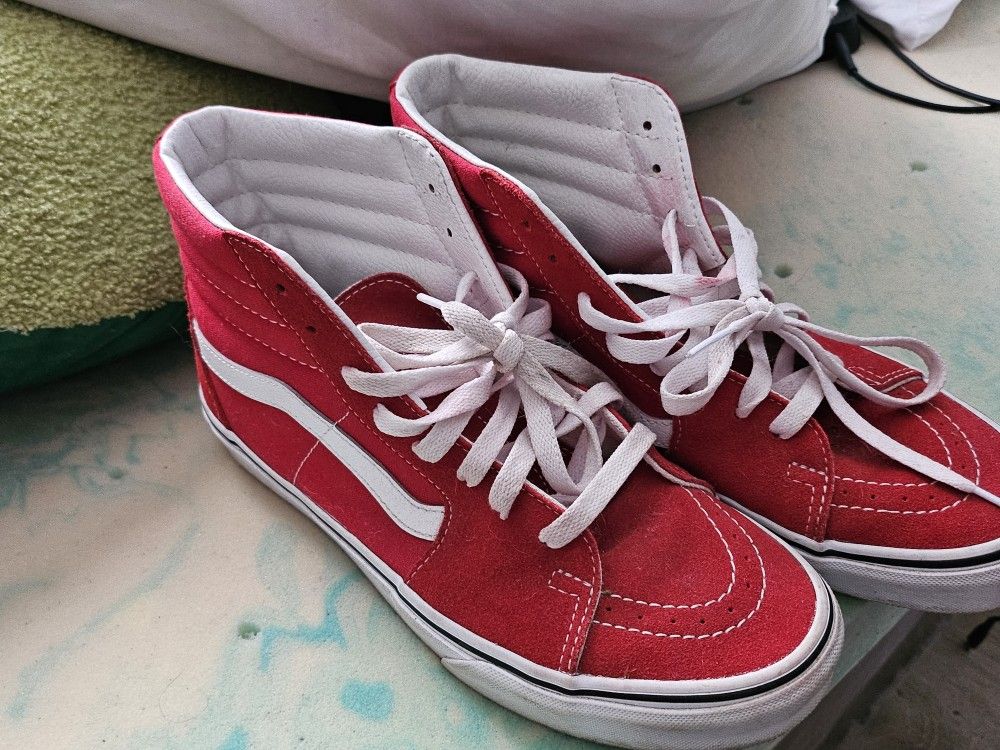 Red High Top Vans