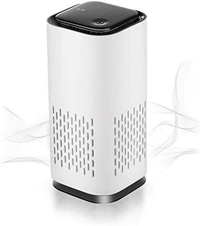 PURE A1 Mini HEPA USB-C Powered Air Purifier. Ultra Portable (5.2in tall, 6.7 ounces), Ultra Quiet. Perfect for Travel, In-Car and Desktop (White)