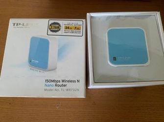 TP-Link TL-WR702N 150 Mbps 1-Port 10/100 Wireless N Nano Router