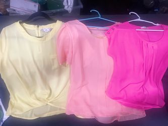 Bundle 3 Short Sleeve Blouses XL $9.99