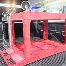 Uline Work Cart RED