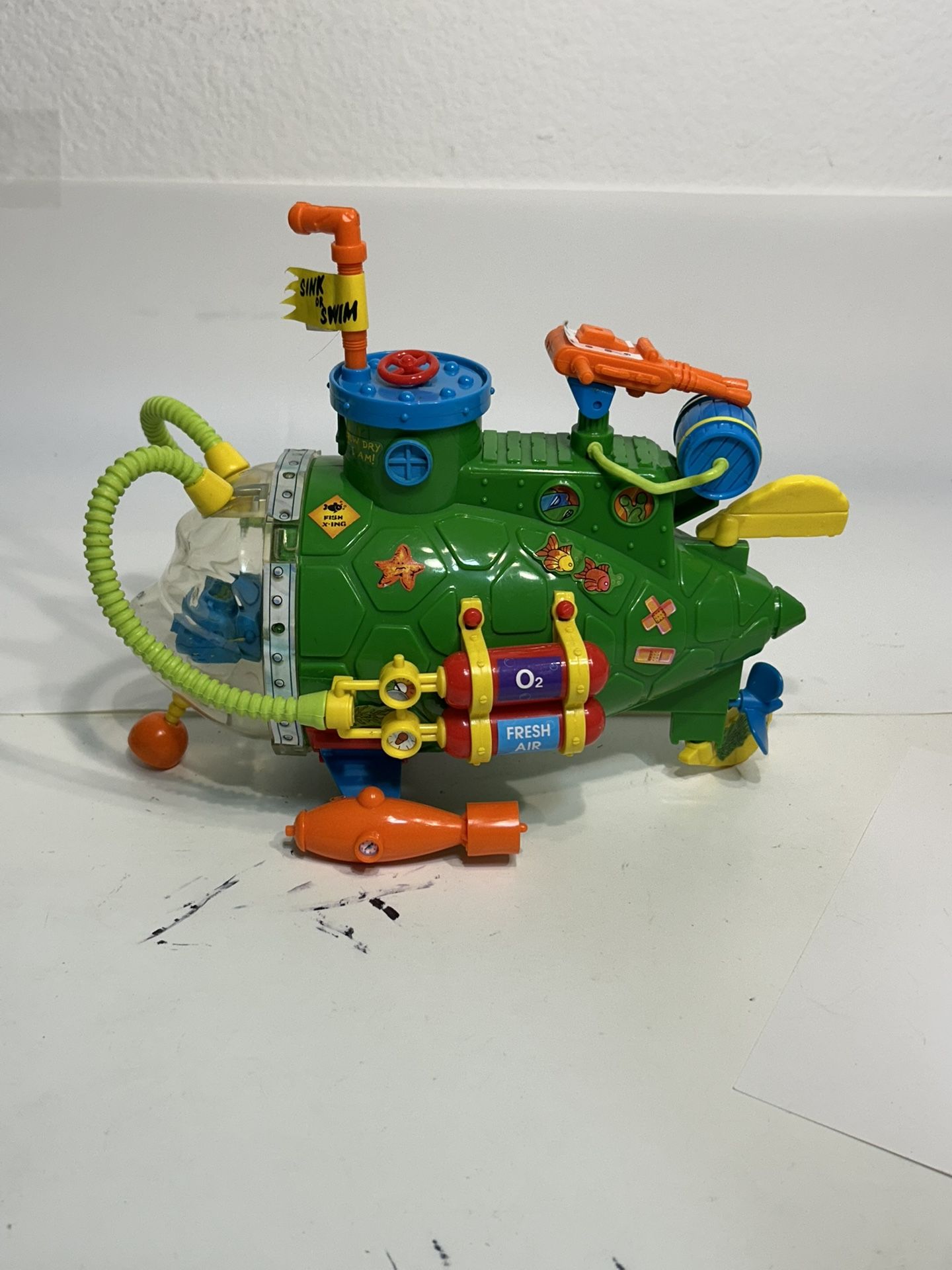 Vintage 1991 TMNT Teenage Mutant Ninja Turtles Sewer Sub Vehicle Action Figure Toy